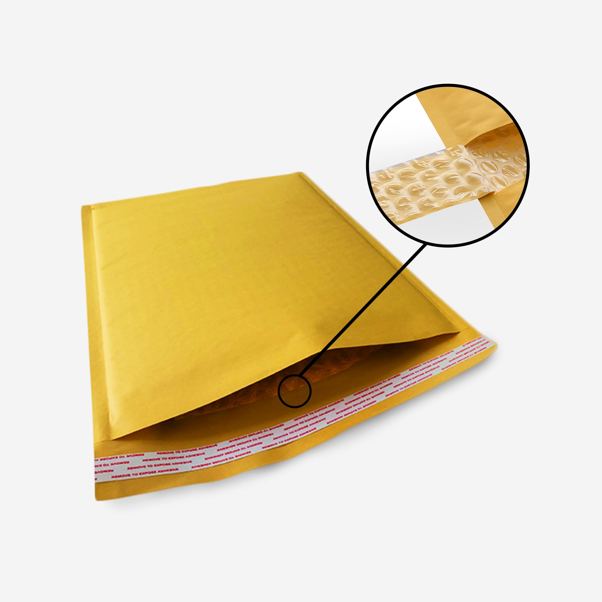 Kraft bubble mailer #00 5 x 10 inches, 250 pcs per case