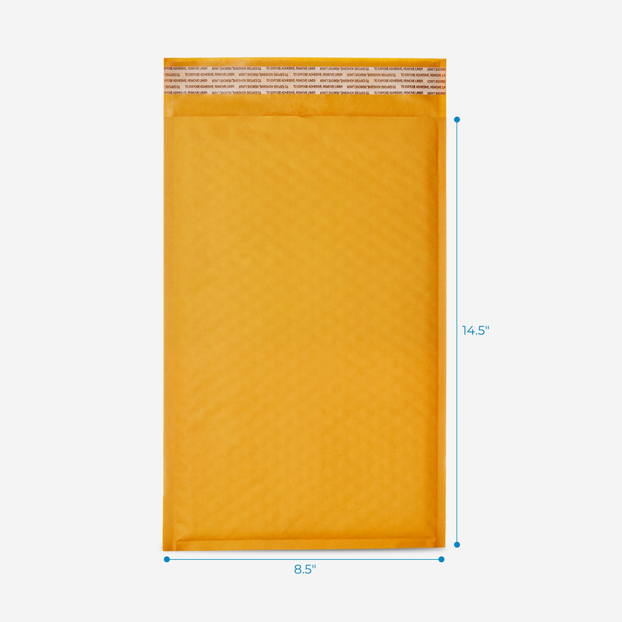 Kraft bubble mailer #3 8.5 x 14.5 inches, 100 pcs per case