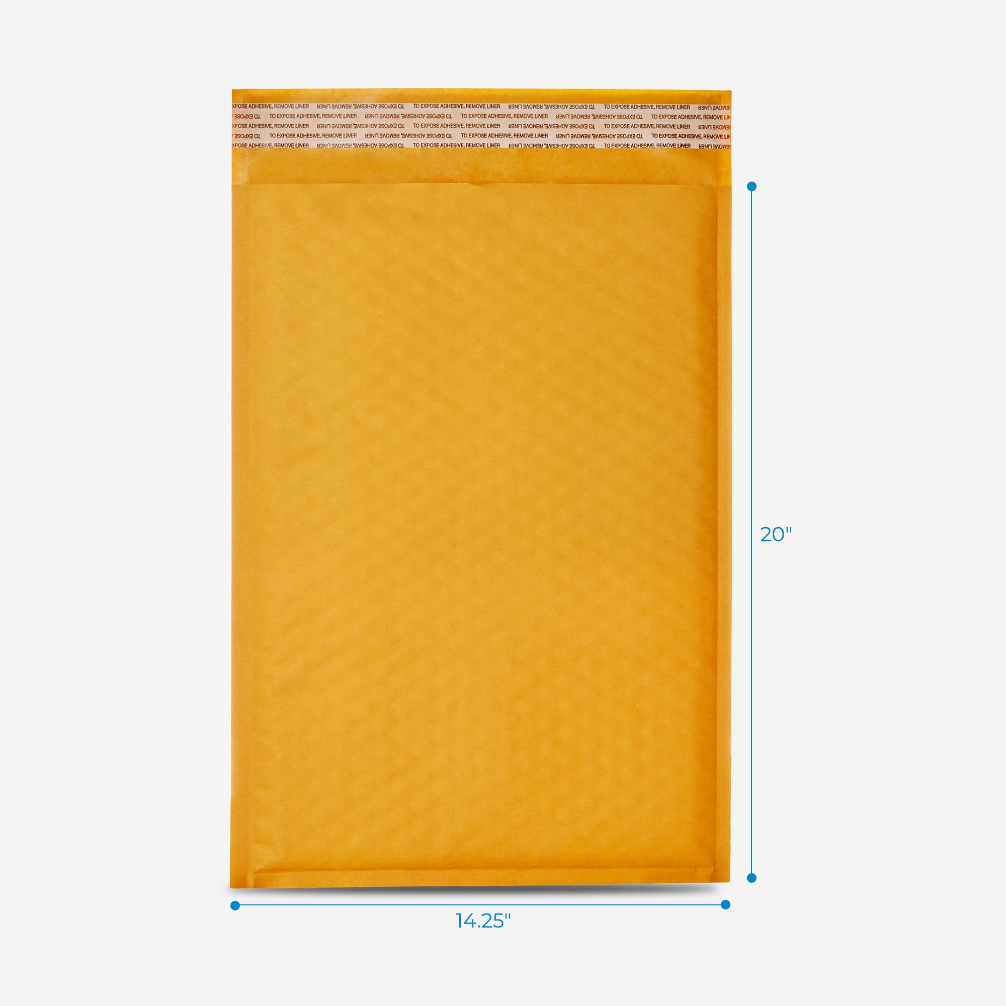 Kraft bubble mailer #7 14.25 x 20 inches, 50 pcs per case