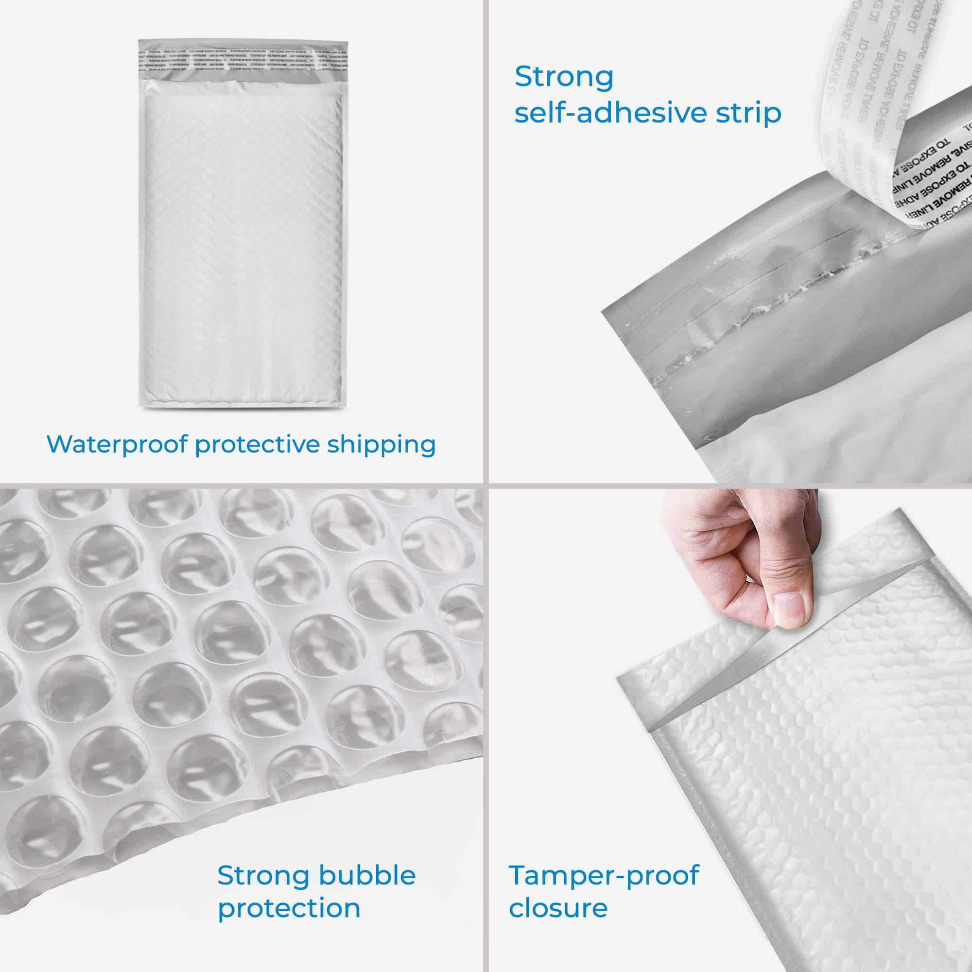Poly bubble mailer #5 10.5 x 16 inches, 100 pcs per case