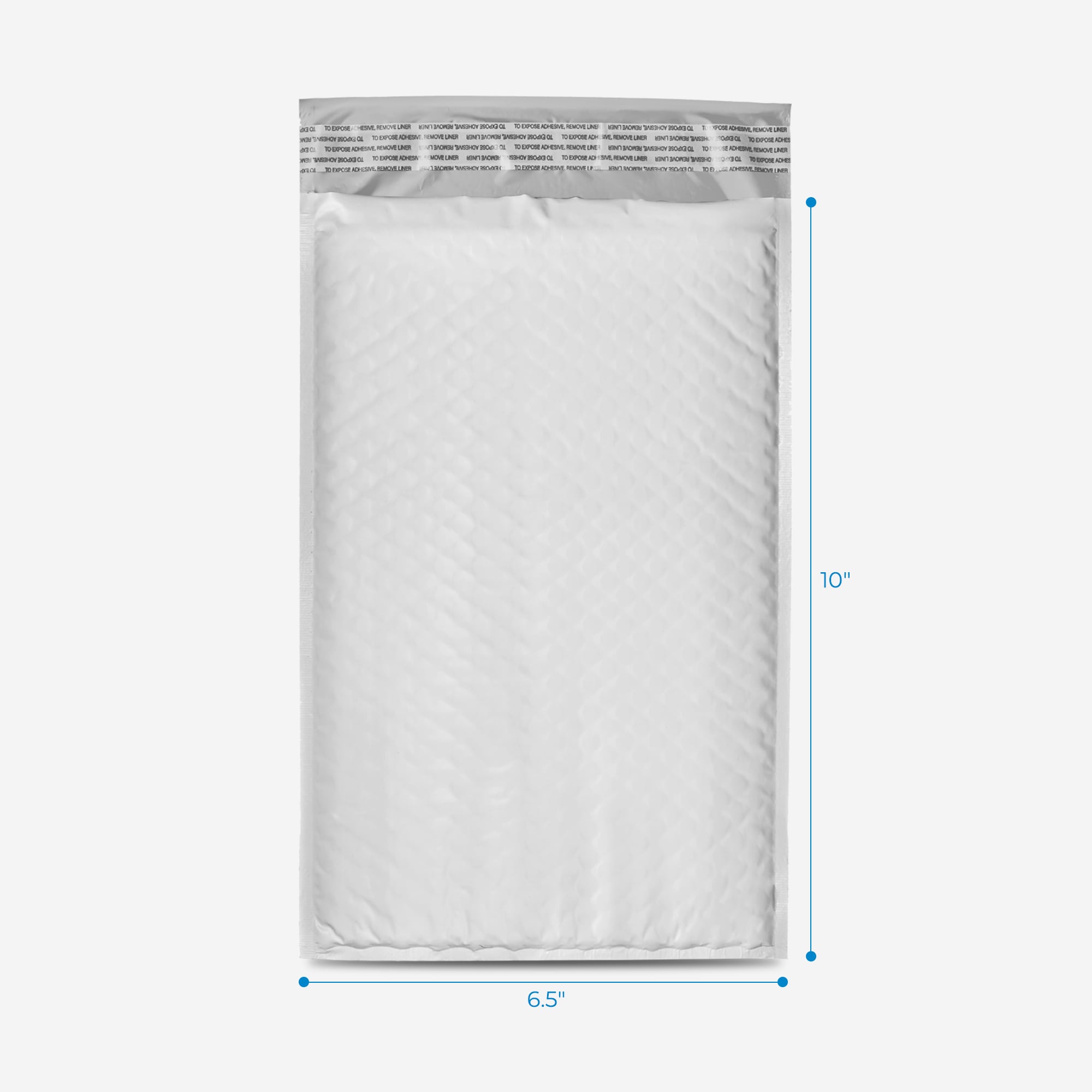6x10 Inches Matte White Self Seal shipping Padded Envelopes Poly Bubble  Mailers, Pack of 50