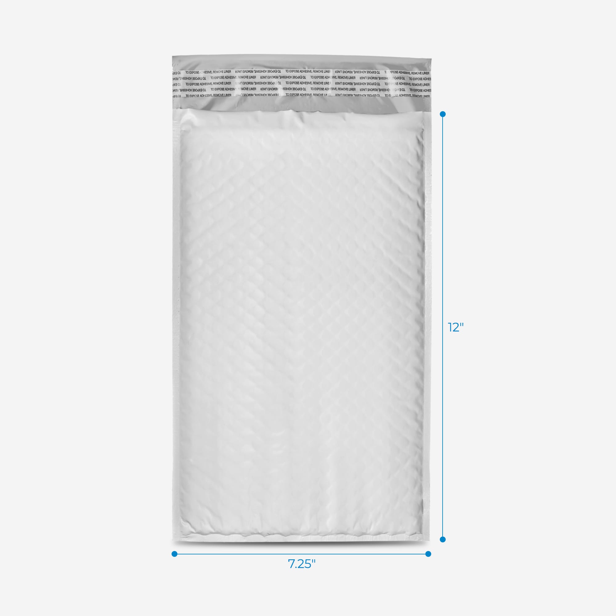 Poly bubble mailer #1 7.25 x 12 inches, 100 pcs per case