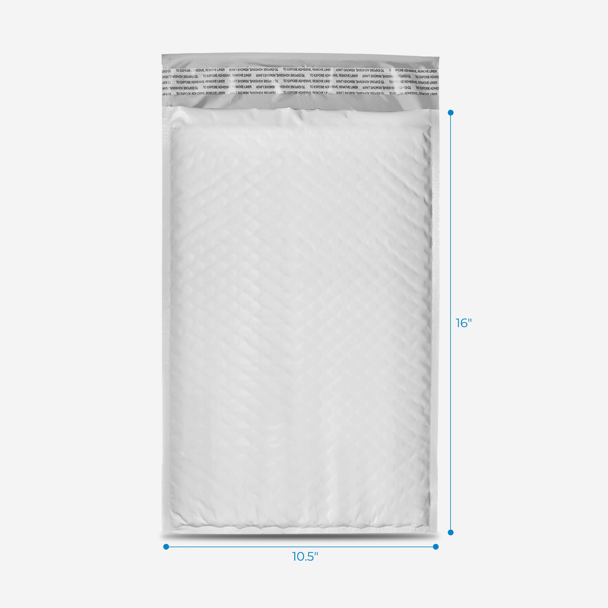 Poly bubble mailer #5 10.5 x 16 inches, 100 pcs per case