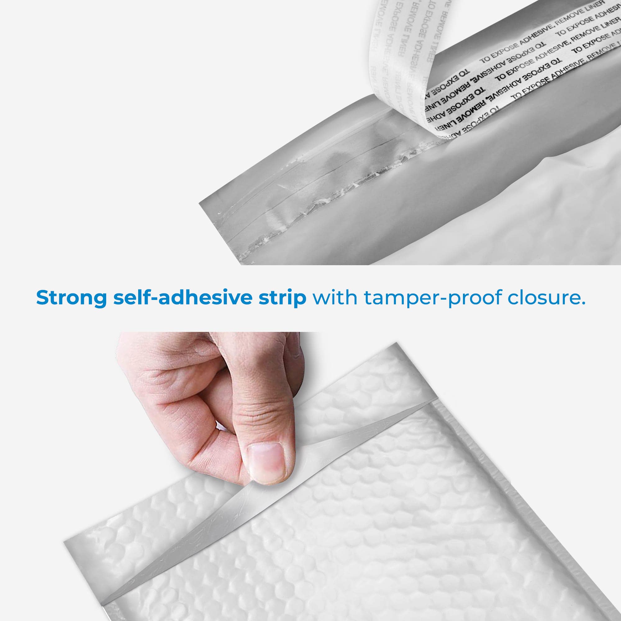 8.5x12 Inch Bubble Mailers - Shipping In Style Light Blue / 250 Pack(1 Case - Foto 3